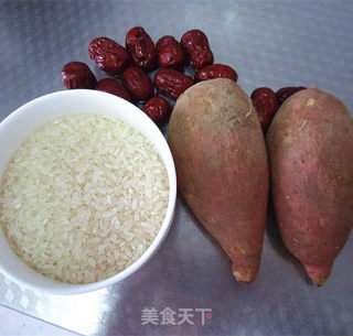 红薯枣粥的做法步骤：1