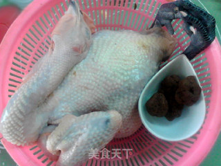 松露炖鸡的做法步骤：1