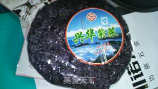 紫菜蛋花腐竹汤面的做法步骤：2