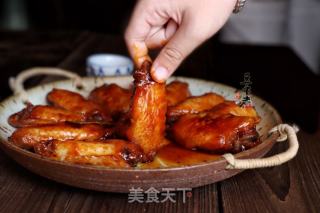 吮指梅酱鸡翅的做法步骤：11