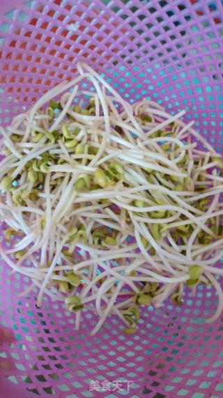 素炒豆芽的做法步骤：1