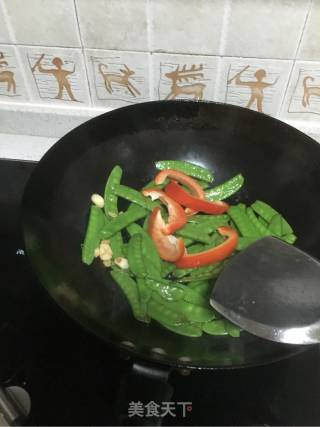 扁豆炒牛肉的做法步骤：5