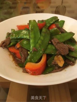 扁豆炒牛肉的做法步骤：8