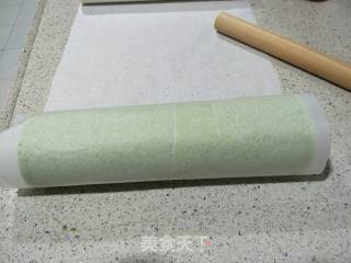 菠菜蛋糕卷的做法步骤：16