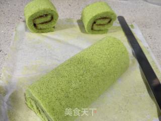 菠菜蛋糕卷的做法步骤：17