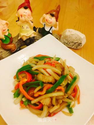 洋葱炒五花肉的做法步骤：7