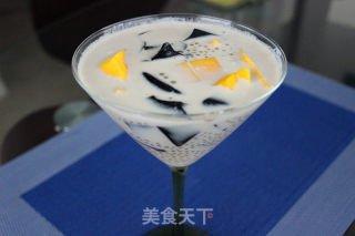 芒果龟苓膏西米露的做法步骤：11
