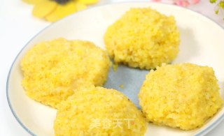 小米豆腐虾仁丸 宝宝健康辅食，高蛋白的补钙丸子的做法步骤：8