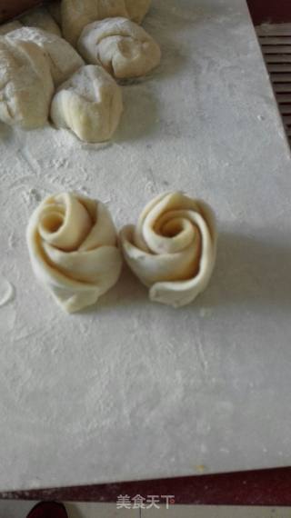 玫瑰花手撕面包的做法步骤：16