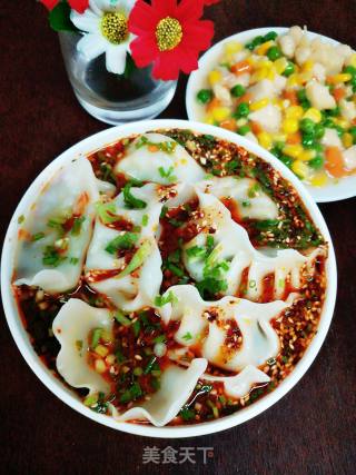 酸辣汤水饺的做法步骤：7