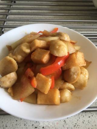 冬瓜炒鱼丸的做法步骤：7
