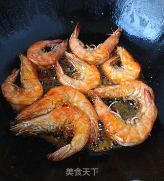 油焖开背虾的做法步骤：4