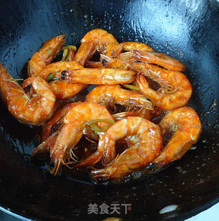 油焖开背虾的做法步骤：7