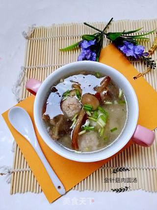 金针菇肉圆汤的做法步骤：15