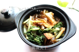 小白菜炖粉皮的做法步骤：8