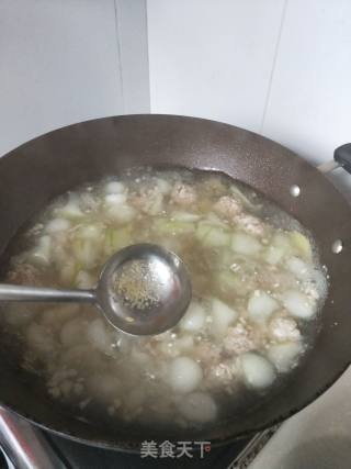 冬瓜丸子汤的做法步骤：7