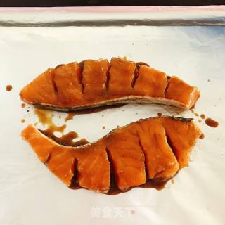 香烤三文鱼的做法步骤：6