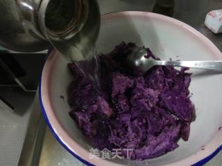 香甜紫薯糕的做法步骤：1