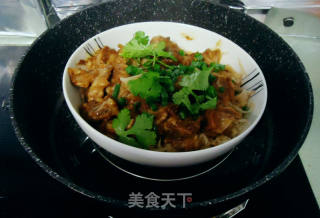 沙嗲酱蒸干萝卜丝排骨的做法步骤：7