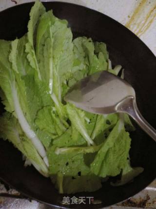小白菜炒粉丝的做法步骤：6