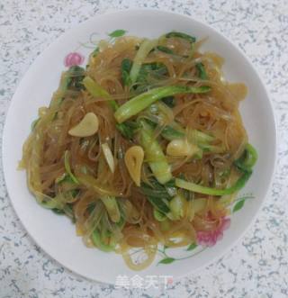 小白菜炒粉丝的做法步骤：9