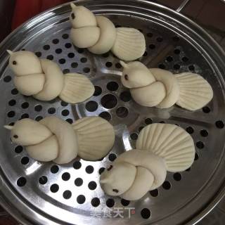 可爱小鸟馒头的做法步骤：8