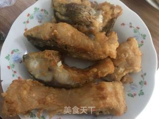 孜然炸鱼块的做法步骤：5