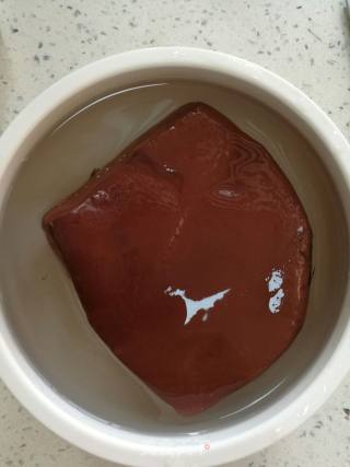 烧猪血的做法步骤：1