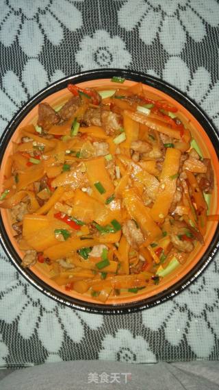 胡萝卜炒肉的做法步骤：6