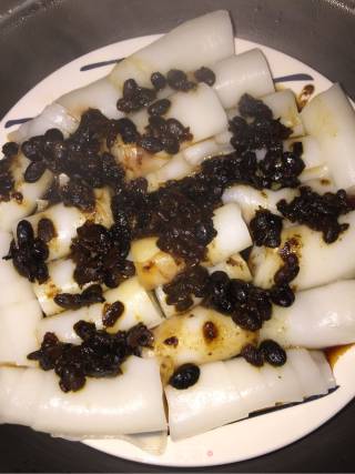 豆士蒸猪肠粉的做法步骤：6
