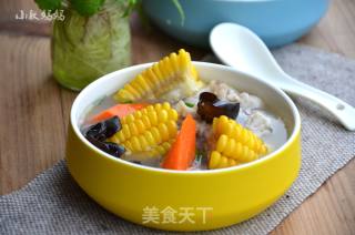玉米木耳大骨汤的做法步骤：10