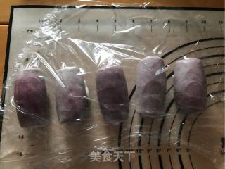 赏味中秋、乐享团圆～【紫薯螺旋蛋黄酥】的做法步骤：18