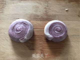 赏味中秋、乐享团圆～【紫薯螺旋蛋黄酥】的做法步骤：20