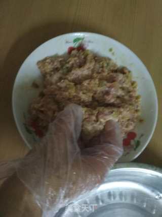 清蒸榨菜肉丸的做法步骤：6