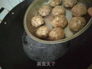 清蒸榨菜肉丸的做法步骤：9