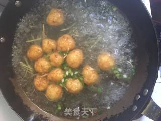 青菜丸子汤的做法步骤：5