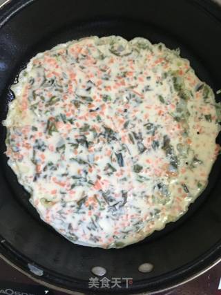 胡萝卜紫菜鸡蛋饼的做法步骤：15