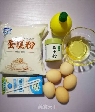 抹茶戚风的做法步骤：1