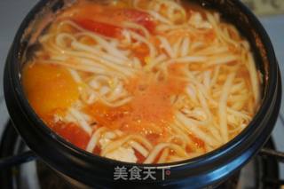 番茄鸡蛋面的做法步骤：5