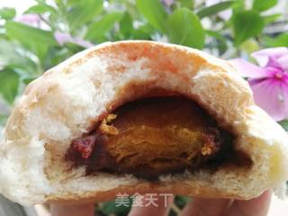 蛋黄豆沙面包的做法步骤：15