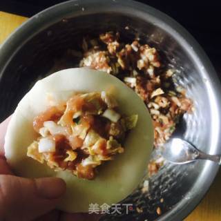 白菜猪肉饺子(附切法和包法）的做法步骤：5