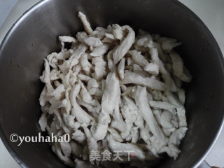 黄豆酱炒鸡丝的做法步骤：7