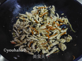 黄豆酱炒鸡丝的做法步骤：11