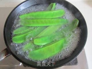 刀豆炒猪心的做法步骤：3