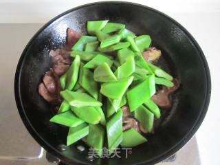 刀豆炒猪心的做法步骤：7