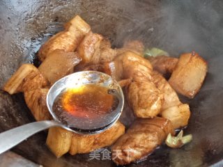 杏鲍菇烧肉的做法步骤：7