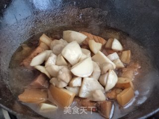 杏鲍菇烧肉的做法步骤：11