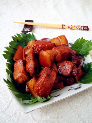 杏鲍菇烧肉的做法步骤：13