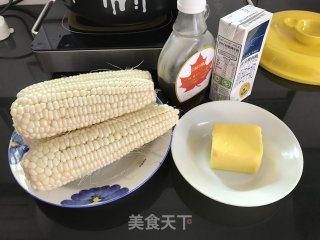 香烤枫糖玉米的做法步骤：1