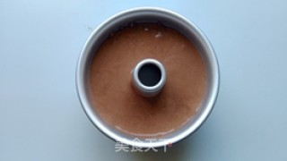 可可中空戚风蛋糕的做法步骤：10